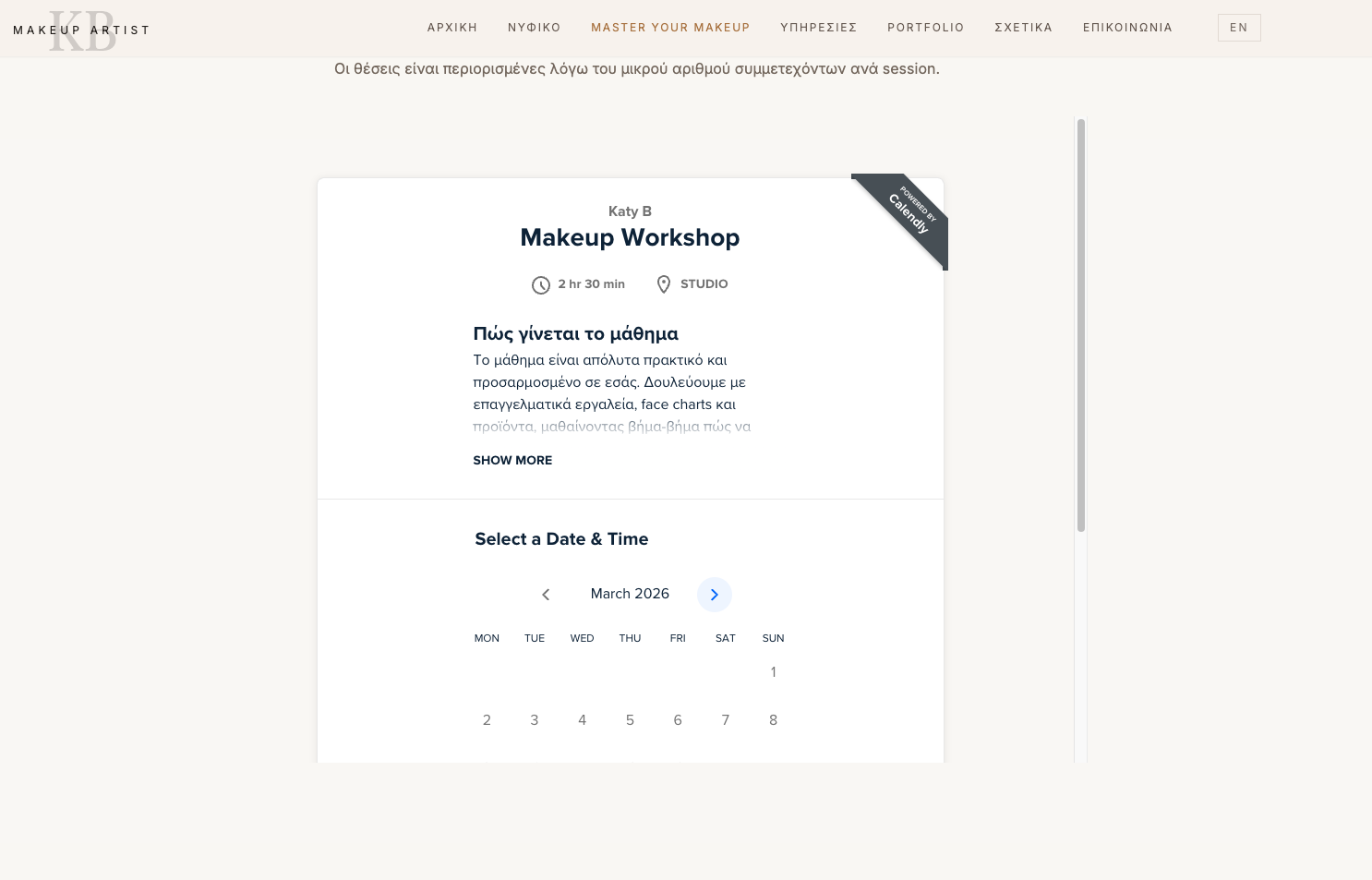 Beauty & Aesthetic website design concept