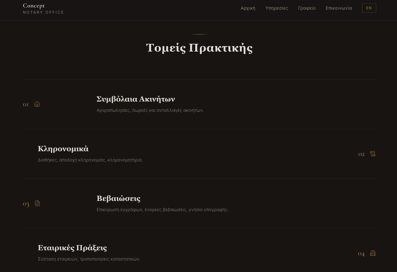 Legal Professionals website design concept
