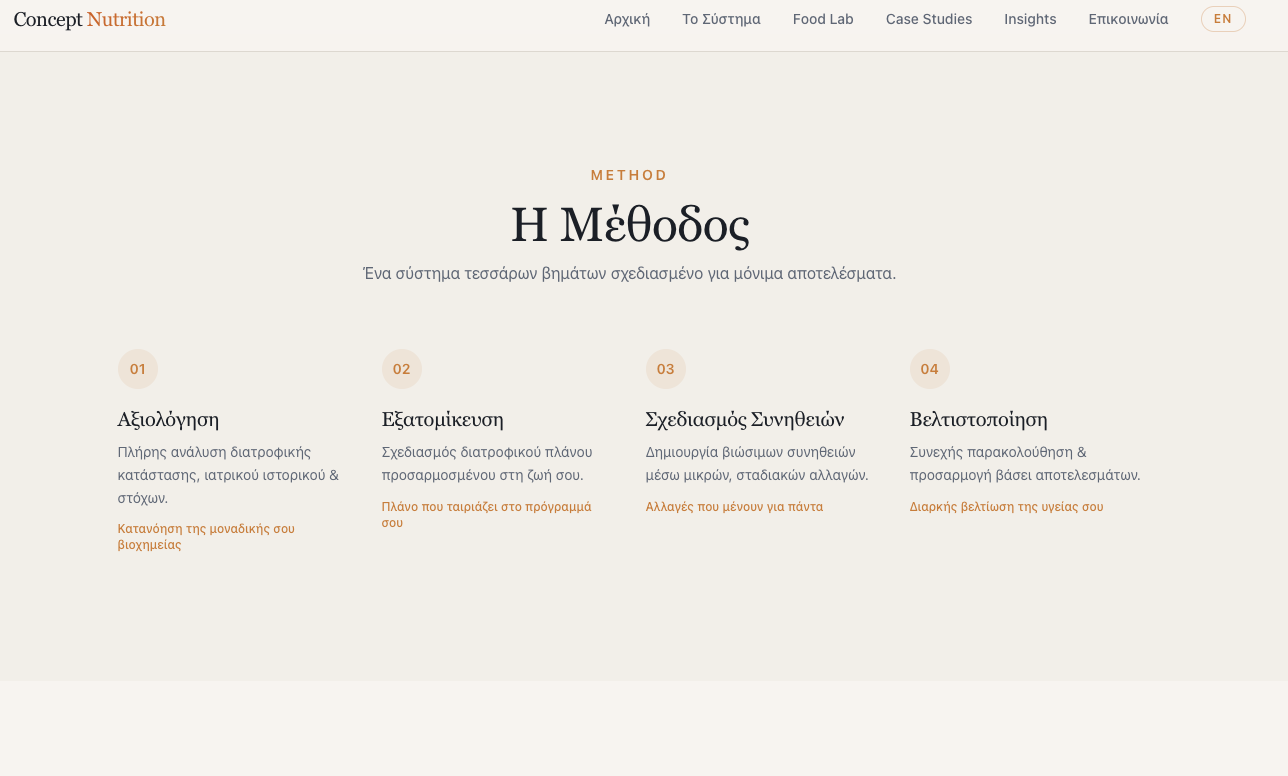Medical Professionals website design concept