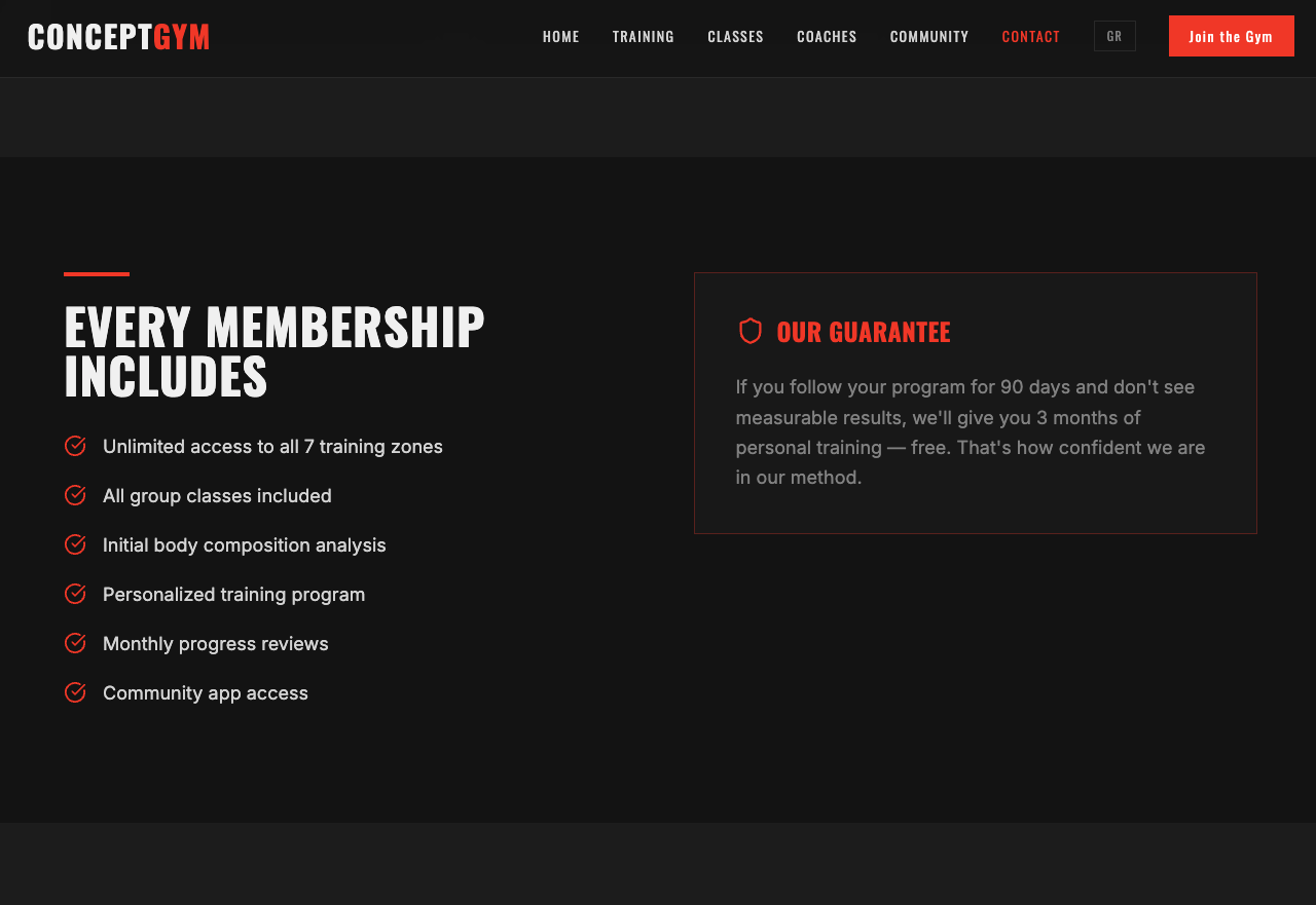 Wellness & Fitness website design concept